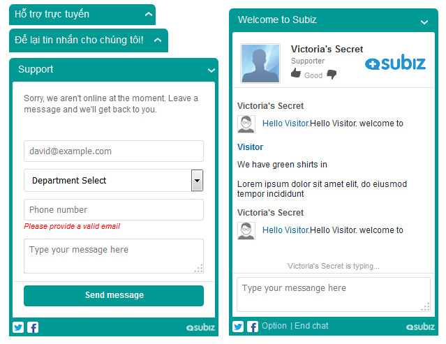 Start the conversation with your customers first by using Live Chat