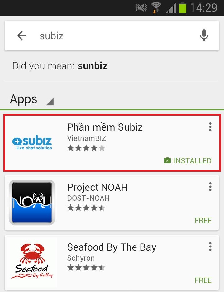 Tải ứng dụng Subiz trên Google Play để hỗ trợ khách hàng bất kỳ lúc nào