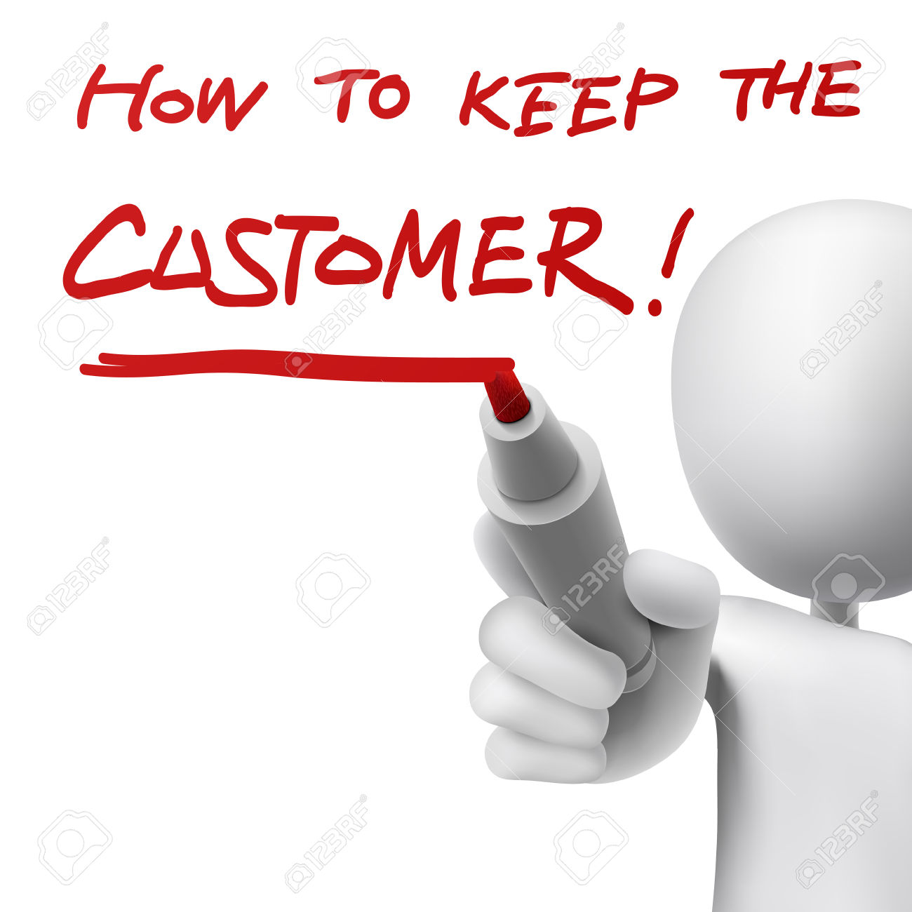 how to keep the customer written by a man