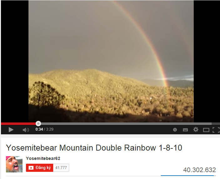 Double Rainbow ban đầu cũng chỉ là một video nghiệp dư không mấy nổi bật. Nhưng sau khi được chia sẻ bởi diễn viên hài nổi tiếng Jimmy Kemmel, video này đã nhanh chóng lan truyền và thu hút hơn 37 triệu lượt xem chỉ trong thời gian ngắn
