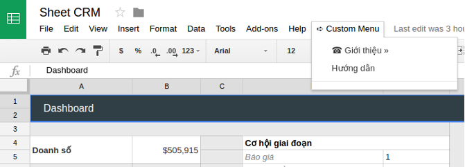 Click vào Custom Menu để xem hướng dẫn chi tiết.