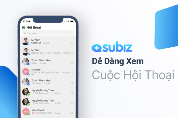 Subiz app mobile tăng tương tác khách hàng mọi lúc nọi nơi!