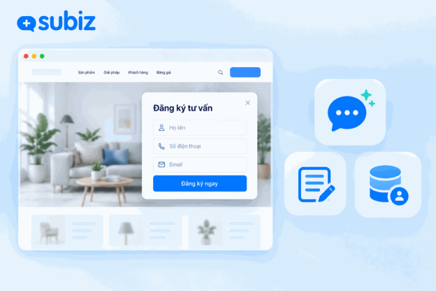 Hướng dẫn thu thập thông tin khách hàng trên website bằng Subiz
