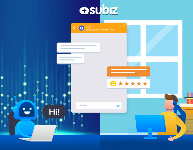 Chatbot Subiz tự động hỗ trợ khách hàng