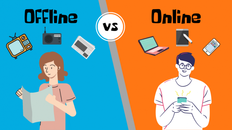 Marketing online và marketing offline đều giúp khách hàng và thương hiệu dễ dàng tương tác với nhau