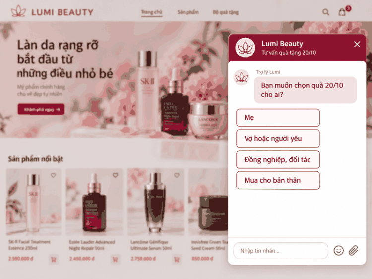 Chatbot kịch bản của Subiz