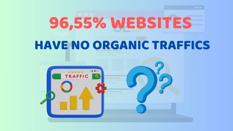 96,55% trang web không có lượng truy cập tự nhiên: Nguyên nhân và cách khắc phục