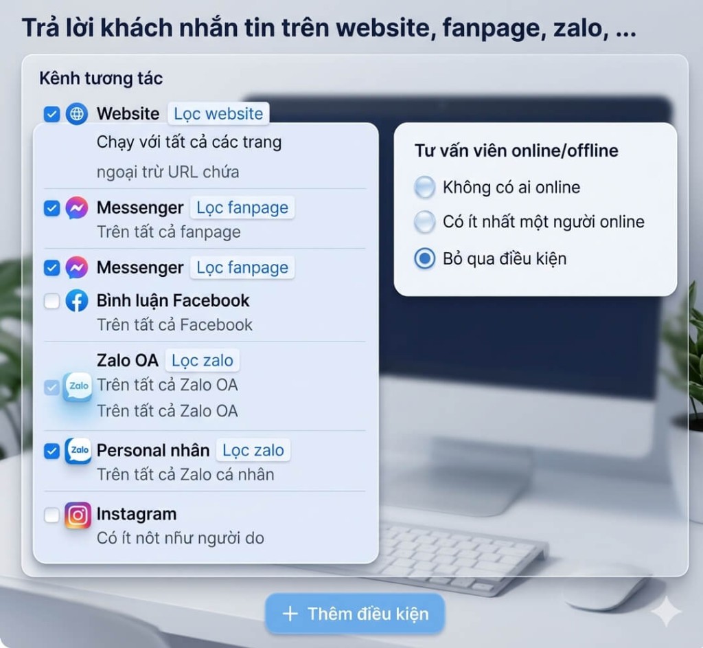 C&aacute;ch thiết lập quy tắc l&agrave;m việc của bot tr&ecirc;n SubizSubiz