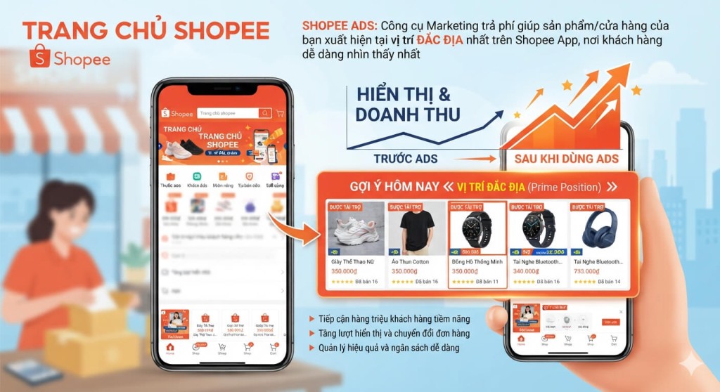 Mô phỏng quảng cáo Shopee