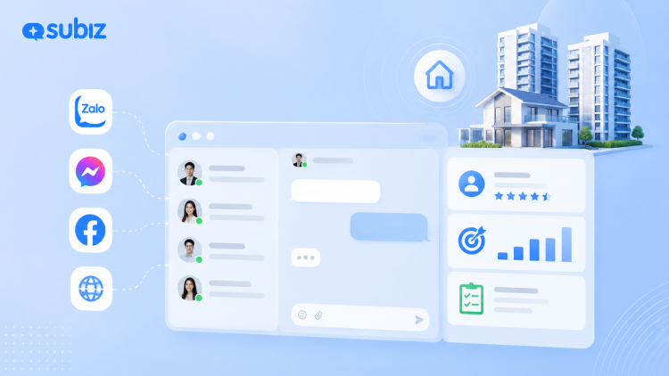 Ứng dụng Subiz trong ngành BĐS