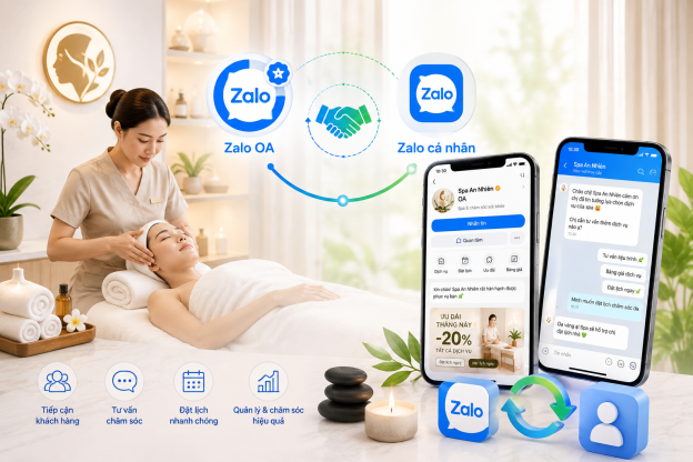 Kinh doanh spa trên Zalo: Mô hình vận hành hiệu quả