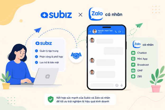 Subiz Zalo cá nhân - Giải pháp quản lý Zalo nhân viên cho doanh nghiệp