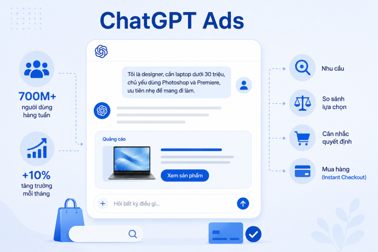 Tiềm năng của ChatGPT Ads trong marketing và bán hàng