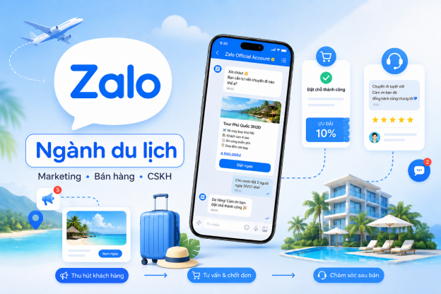 Ứng dụng Zalo trong ngành du lịch