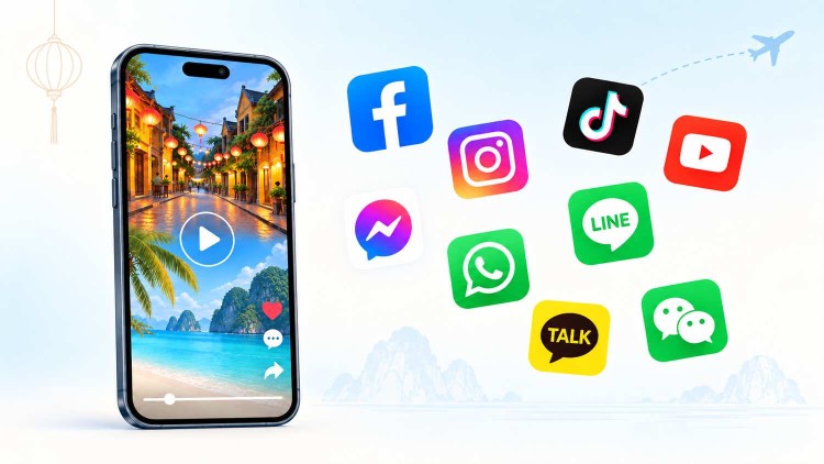 Các mạng xã hội phổ biến trong marketing du lịch