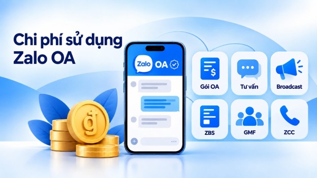 Chi phí sử dụng Zalo OA gồm những khoản nào?