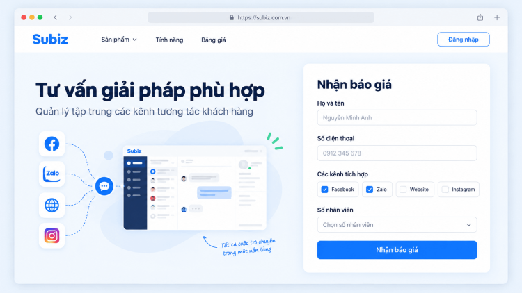 Ảnh minh họa form tĩnh