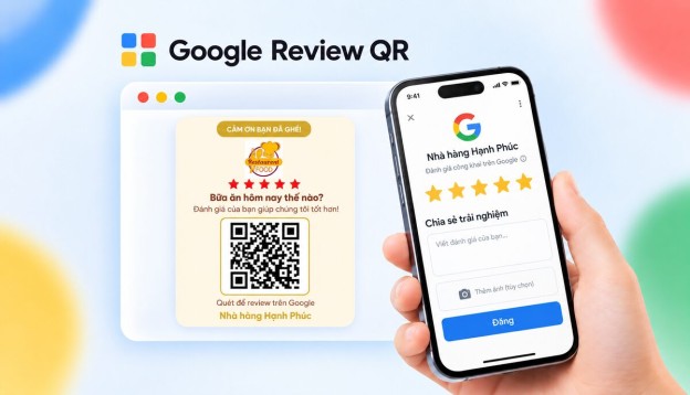 Cách tạo thẻ Google Review QR miễn phí