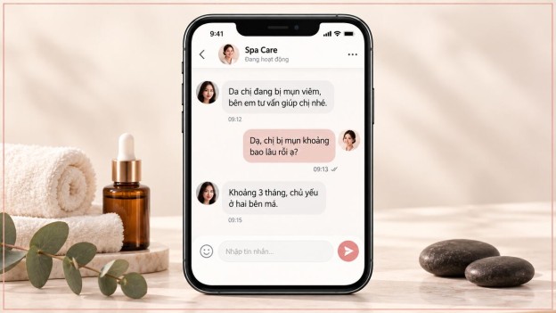 Các mẫu kịch bản chatbot spa tư vấn và chăm sóc khách hàng