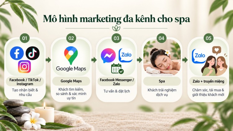 Mô hình marketing đa kênh cho ngành spa