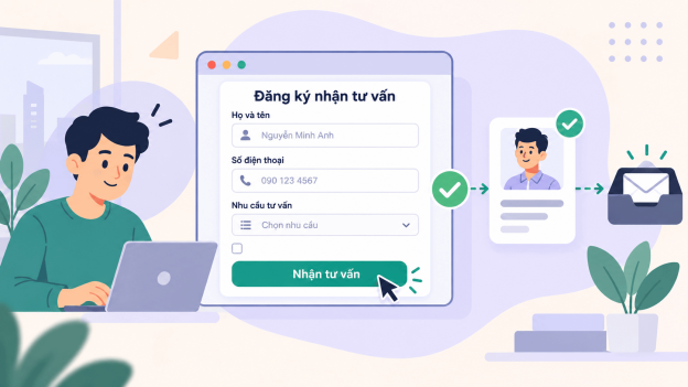 Cách thiết kế form liên hệ trên website giúp tăng tỷ lệ khách hàng để lại thông tin