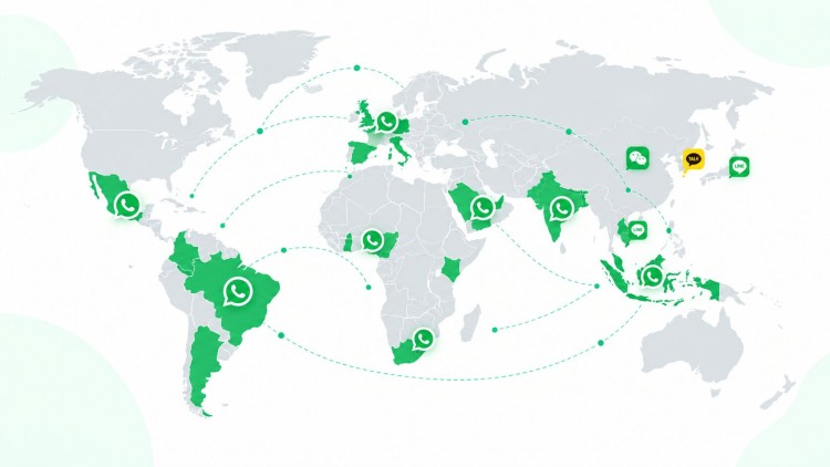 Các thị trường sử dụng WhatsApp phổ biến trên thế giới