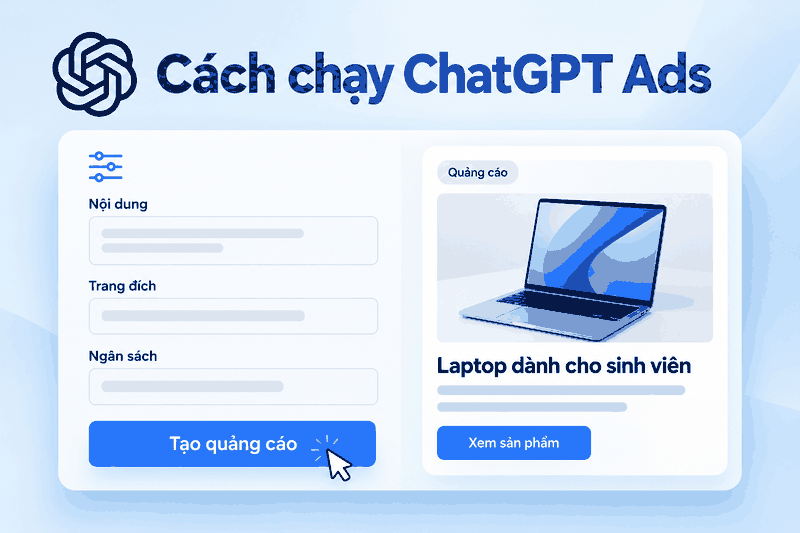 Cách chạy ChatGPT Ads: Hướng dẫn tạo quảng cáo và thu lead