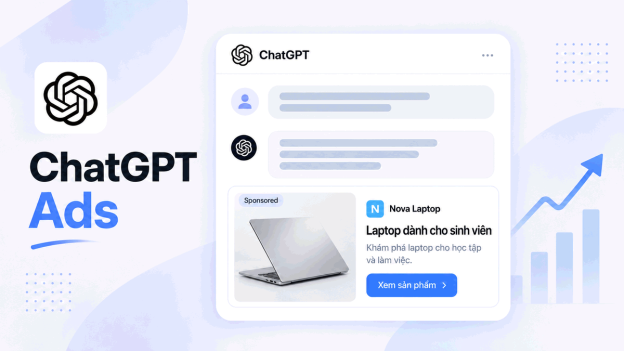 Minh họa vị trí và nội dung hiển thị trên ChatGPT Ads